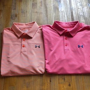 Under Armour Golf Polo Combo - Orange & Coral